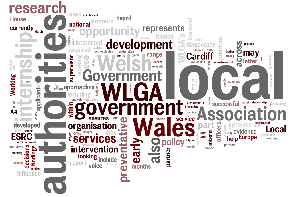 Internship with the Welsh Local Government Association application deadline