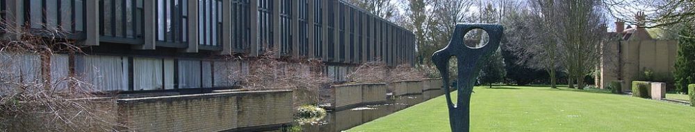 St Catherine's College statue.