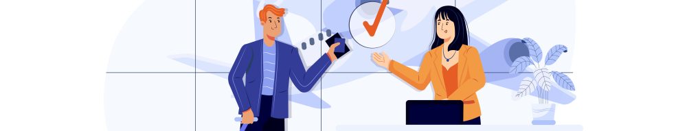 Image of a person booking onto a flight